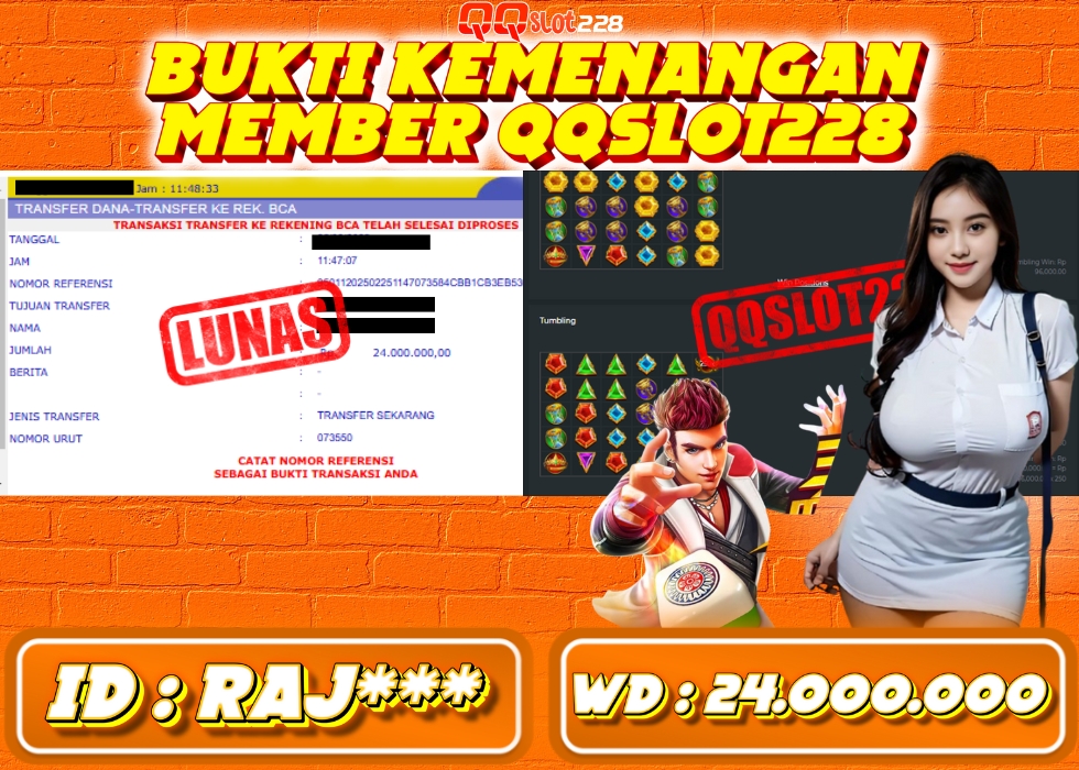 QQSLOT228 JACKPOT  Rp 24.000.000 - LUNAS!!!