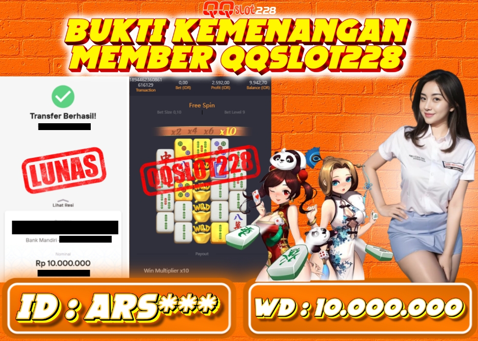 QQSLOT228 JACKPOT  Rp 10.000.000 - LUNAS!!!