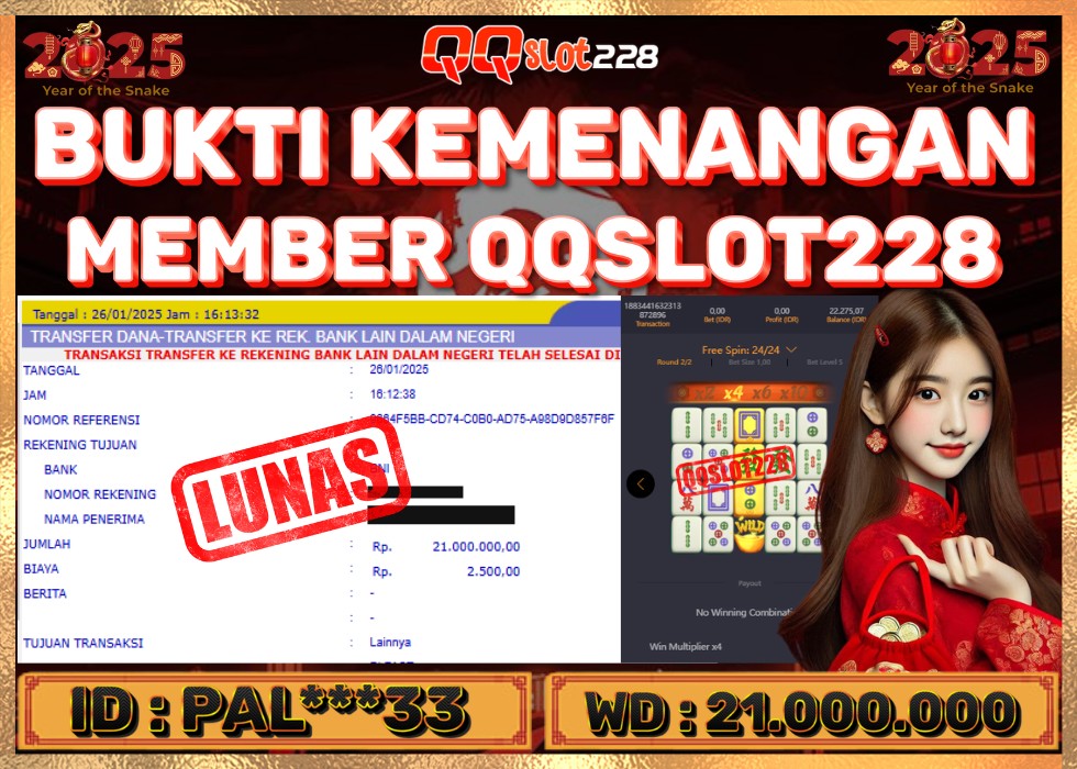 QQSLOT228 JACKPOT  Rp 21.000.000 - LUNAS!!!