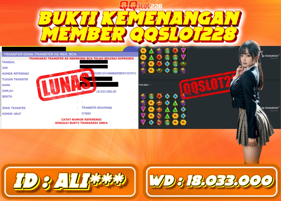 QQSLOT228 JACKPOT  Rp 18.033.000 - LUNAS!!!