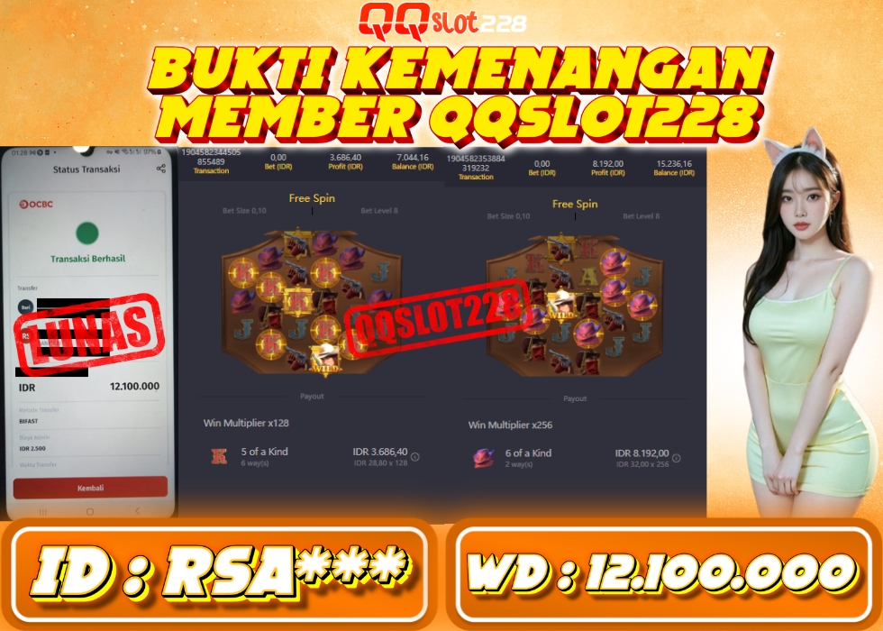 QQSLOT228 JACKPOT  Rp 12.100.000 - LUNAS!!!