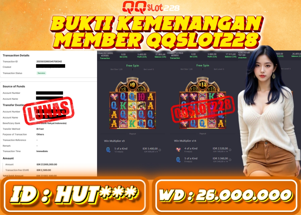 QQSLOT228 JACKPOT  Rp 26.000.000 - LUNAS!!!