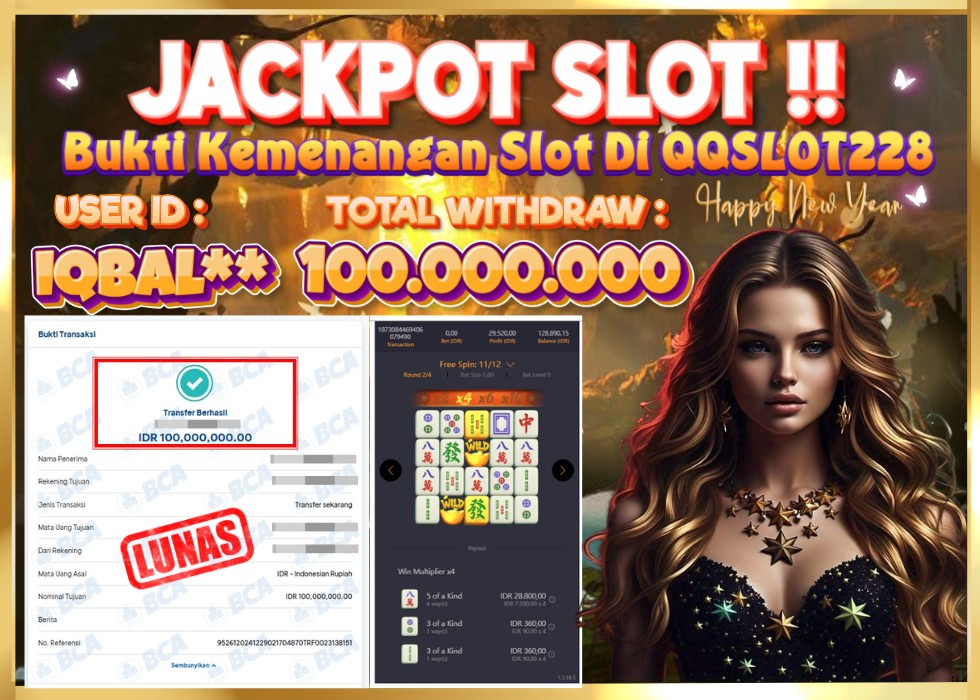 QQSLOT228 JACKPOT  Rp 100.000.000 - LUNAS!!!