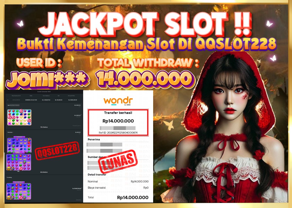 QQSLOT228 JACKPOT  Rp 14.000.000 - LUNAS!!!