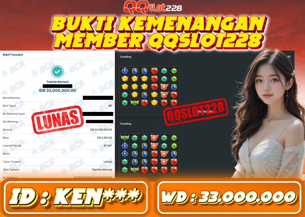 QQSLOT228 JACKPOT  Rp 33.000.000 - LUNAS!!!