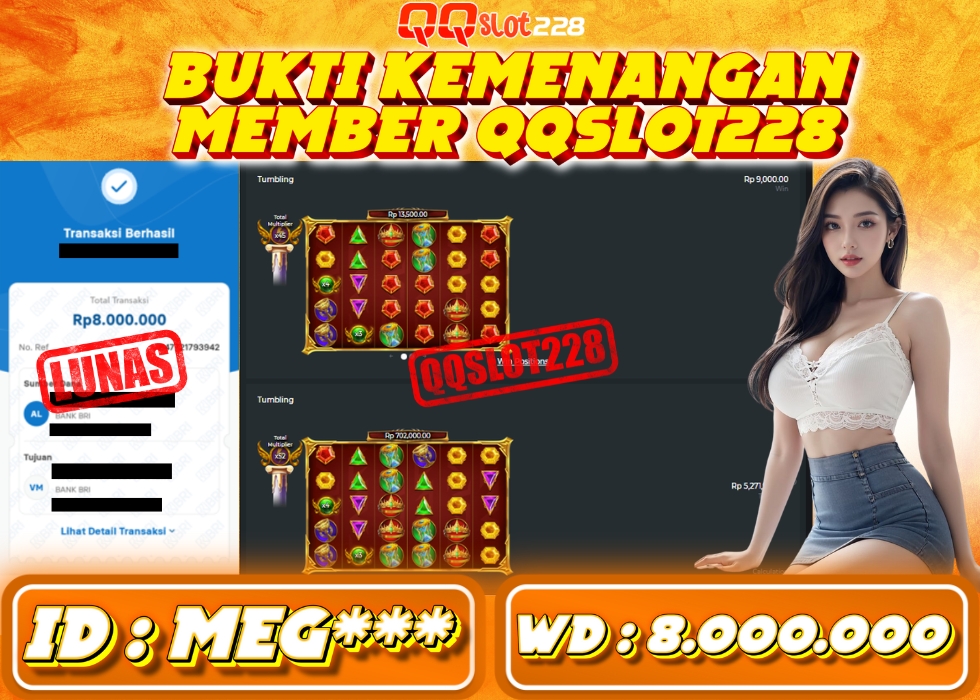 QQSLOT228 JACKPOT  Rp 8.000.000 - LUNAS!!!