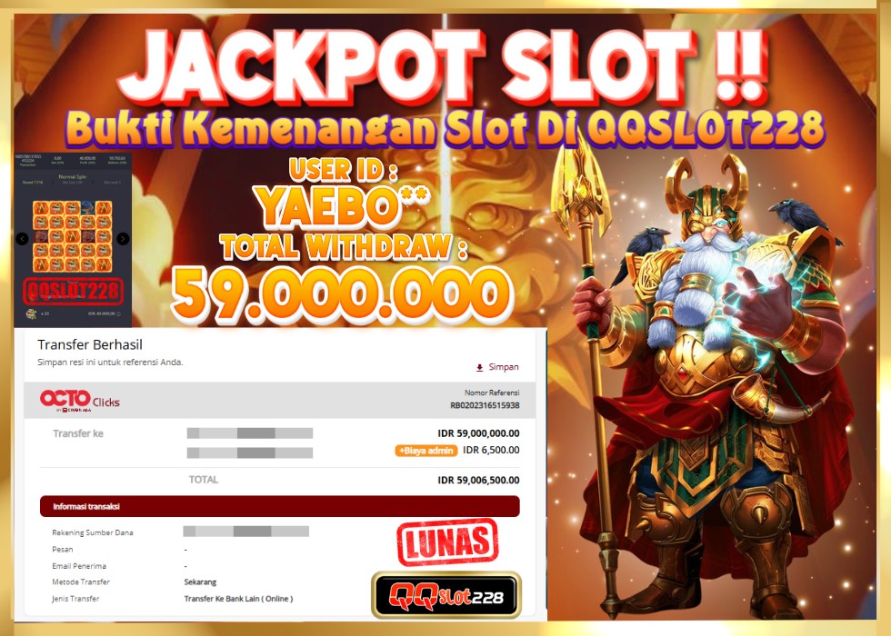 QQSLOT228 JACKPOT  Rp 59.000.000 - LUNAS!!!