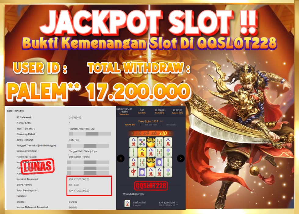 QQSLOT228 JACKPOT  Rp 17.200.000 - LUNAS!!!