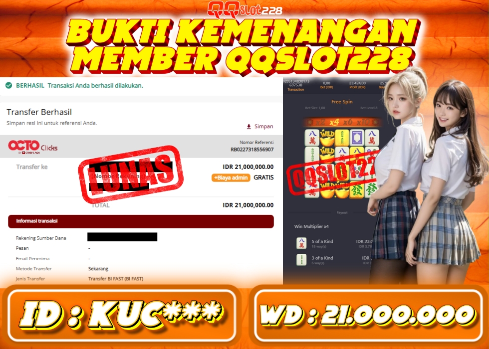 QQSLOT228 JACKPOT  Rp 21.000.000 - LUNAS!!!