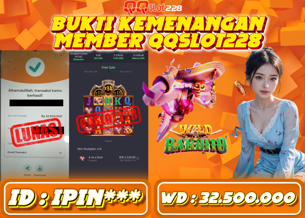 QQSLOT228 JACKPOT  Rp 32.500.000 - LUNAS!!!