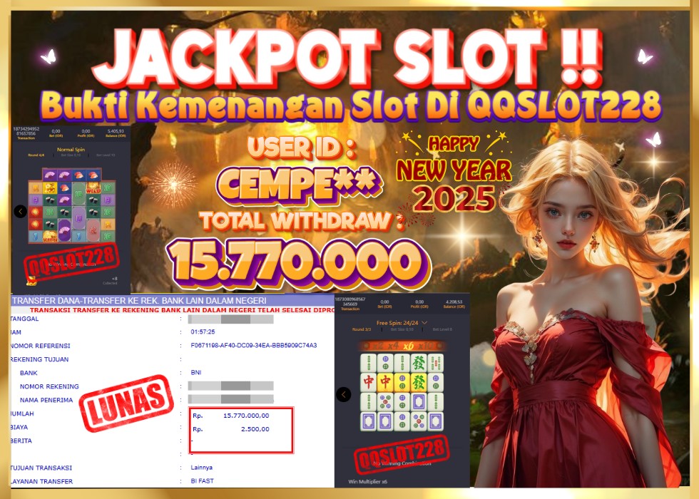 QQSLOT228 JACKPOT  Rp 15.770.000 - LUNAS!!!