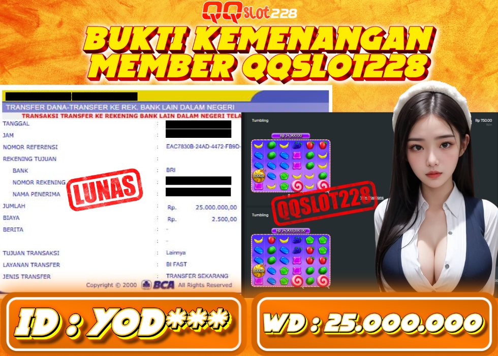QQSLOT228 JACKPOT  Rp 25.000.000 - LUNAS!!!