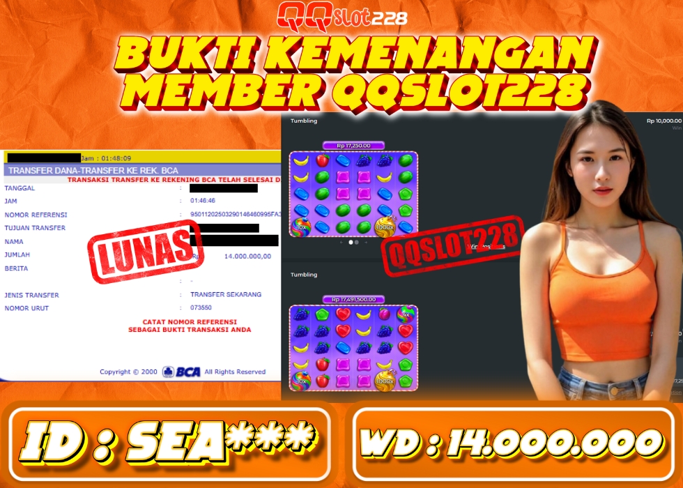 QQSLOT228 JACKPOT  Rp 14.000.000 - LUNAS!!!