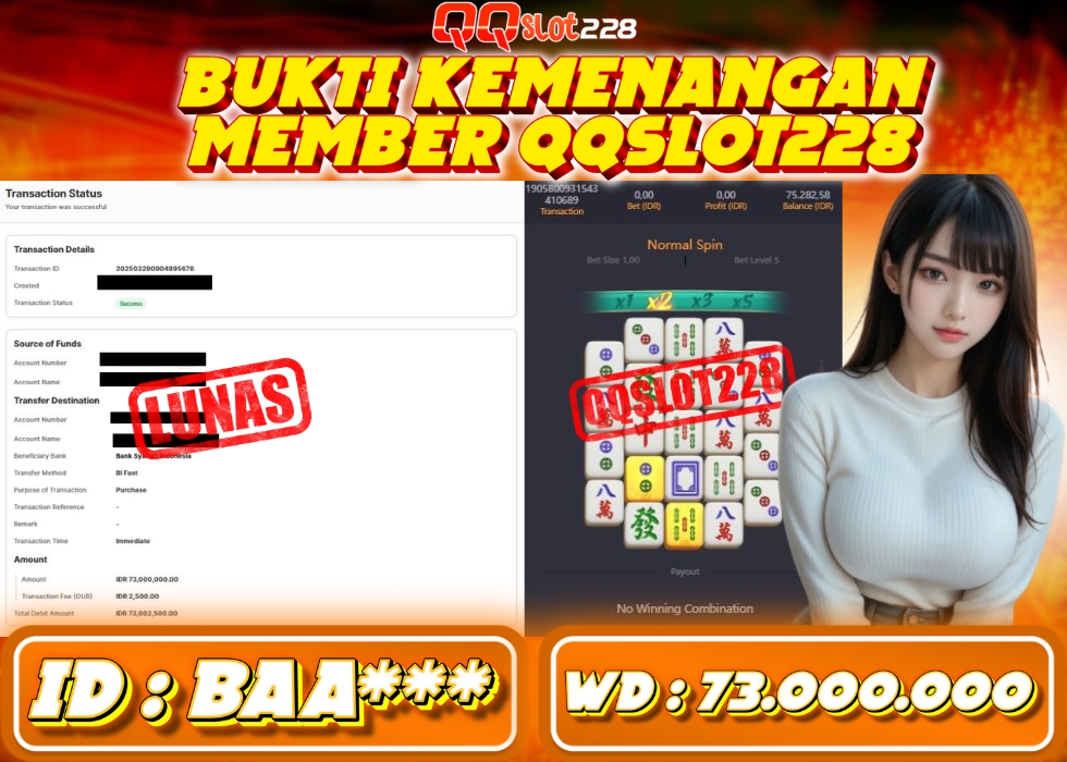 QQSLOT228 JACKPOT  Rp 73.000.000 - LUNAS!!!