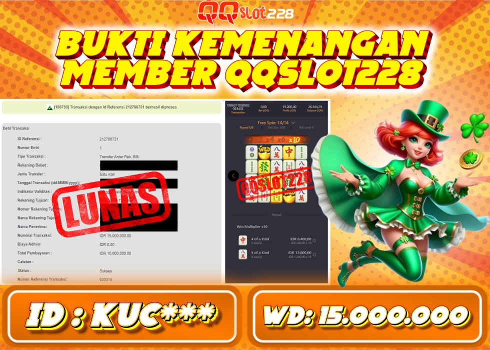 QQSLOT228 JACKPOT  Rp 15.000.000 - LUNAS!!!