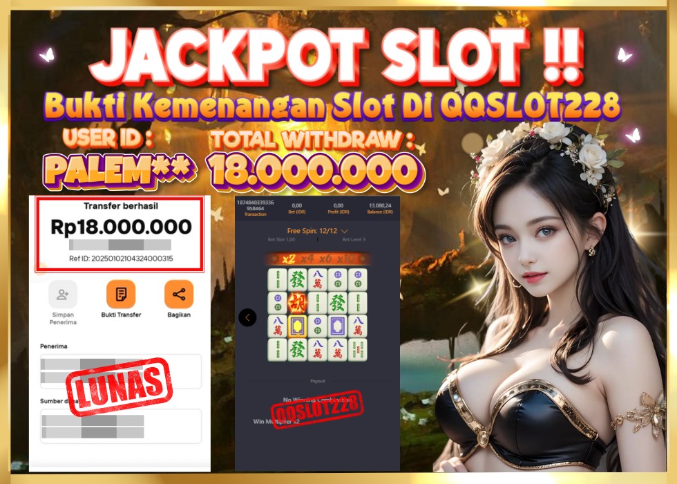 QQSLOT228 JACKPOT  Rp 18.000.000 - LUNAS!!!