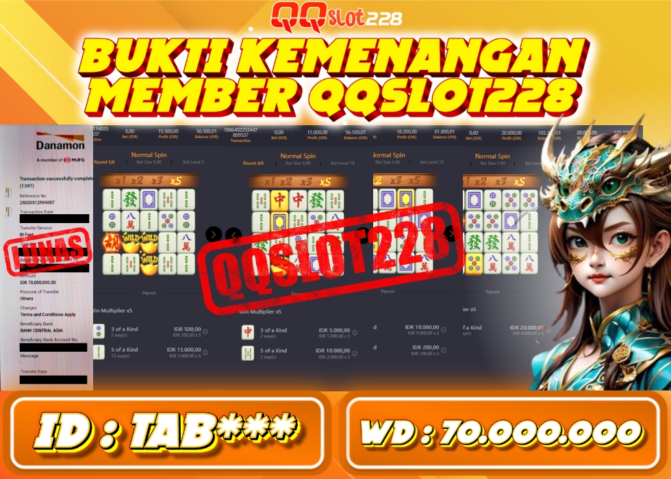 QQSLOT228 JACKPOT  Rp 70.000.000 - LUNAS!!!