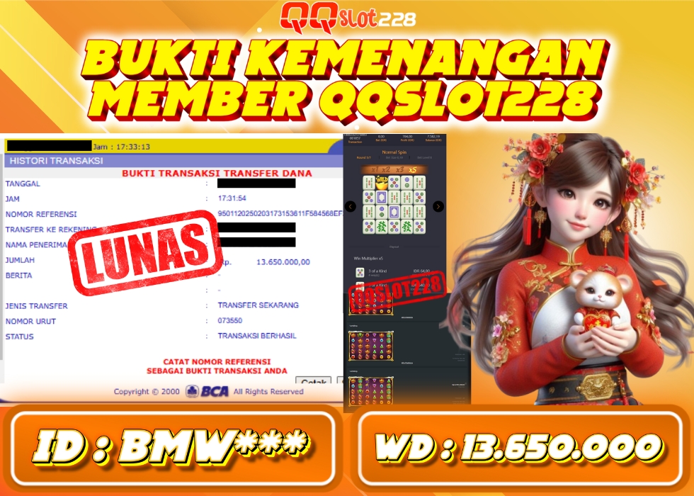 QQSLOT228 JACKPOT  Rp 13.650.000 - LUNAS!!!