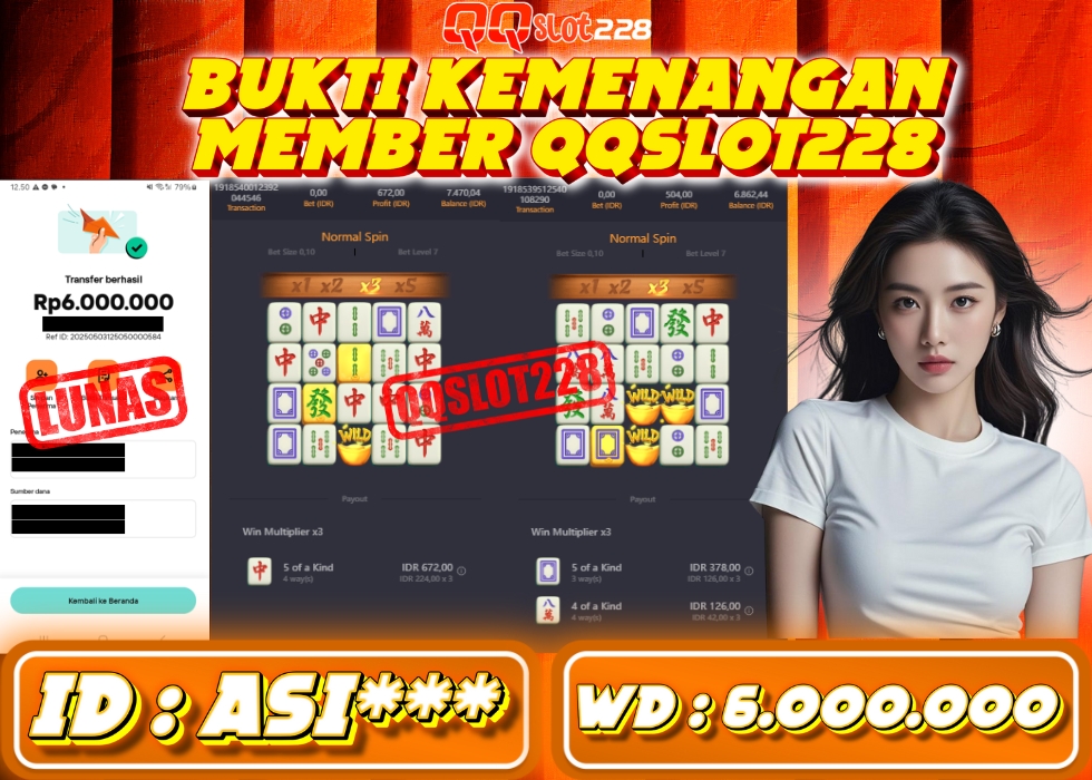 QQSLOT228 JACKPOT  Rp 6.000.000 - LUNAS!!!