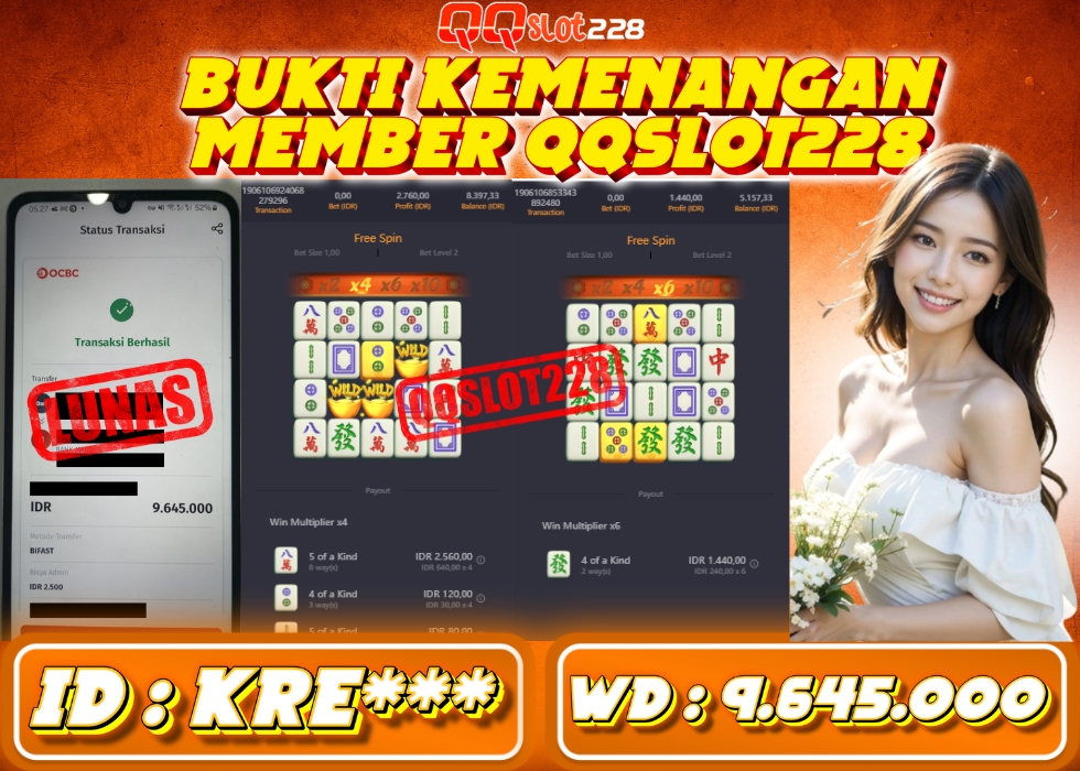 QQSLOT228 JACKPOT  Rp 9.645.000 - LUNAS!!!