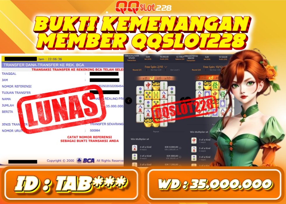 QQSLOT228 JACKPOT  Rp 35.000.000 - LUNAS!!!
