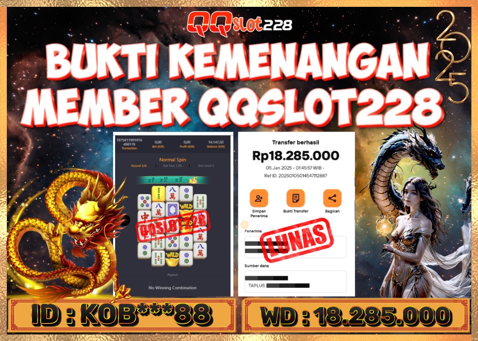 QQSLOT228 JACKPOT  Rp 18.285.000 - LUNAS!!!