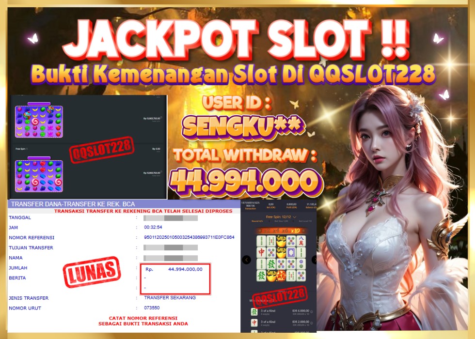 QQSLOT228 JACKPOT  Rp 44.994.000 - LUNAS!!!