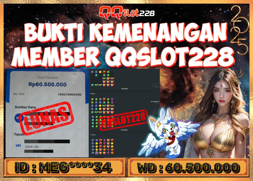 QQSLOT228 JACKPOT  Rp 60.500.000 - LUNAS!!!