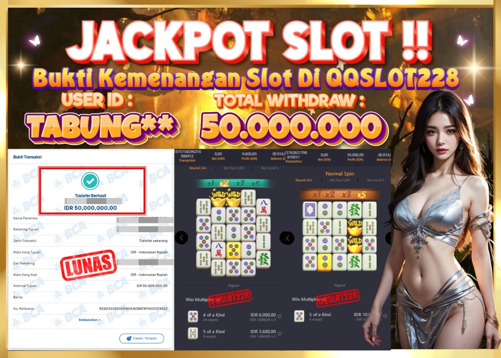 QQSLOT228 JACKPOT  Rp 50.000.000 - LUNAS!!!