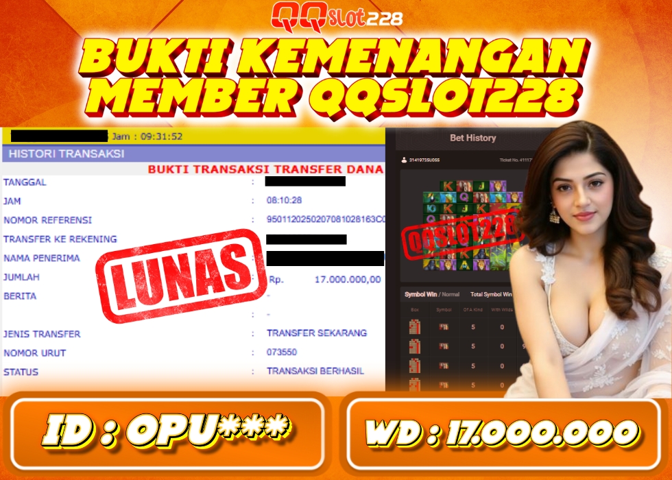 QQSLOT228 JACKPOT  Rp 17.000.000 - LUNAS!!!