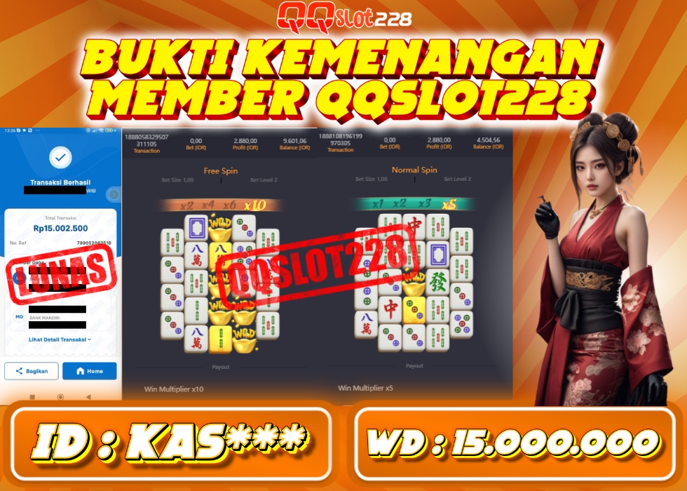 QQSLOT228 JACKPOT  Rp 15.000.000 - LUNAS!!!