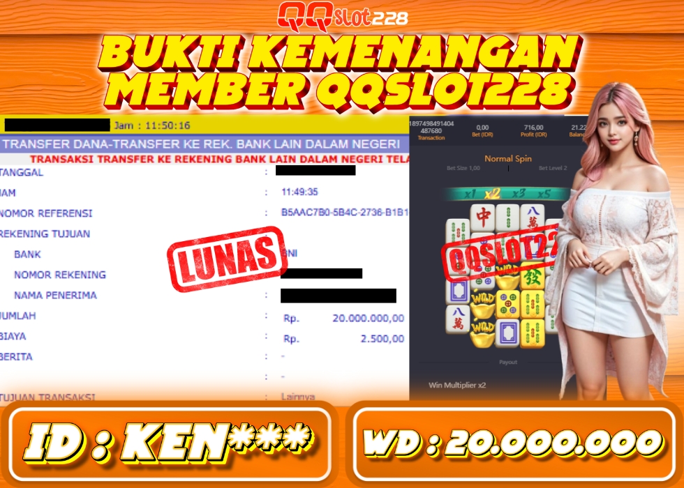 QQSLOT228 JACKPOT  Rp 20.000.000 - LUNAS!!!